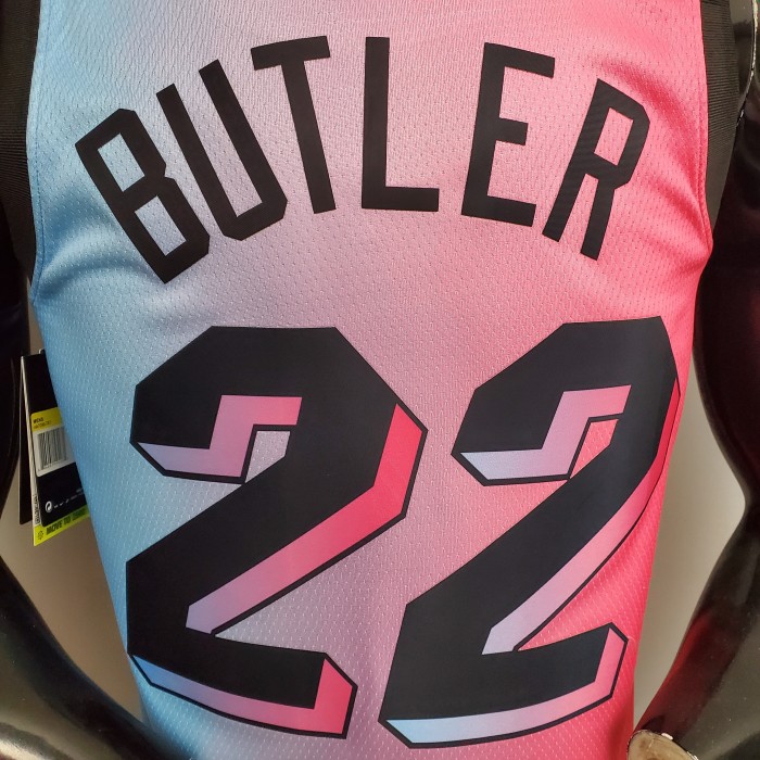 Jimmy Butler Miami Heat Swingman Jersey Pink Blue