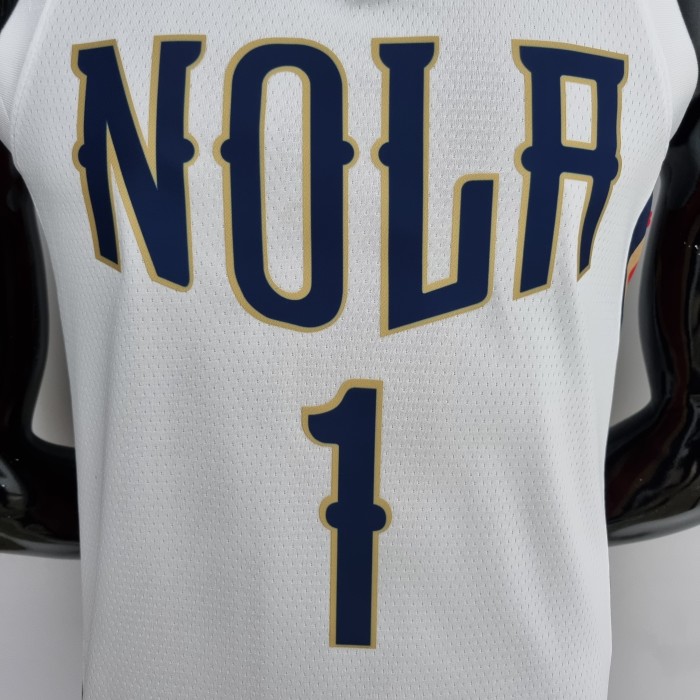 Zion Williamson New Orleans Pelicans 2022 City Edition Swingman Jersey White