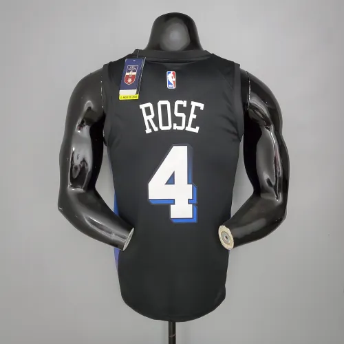 Derrick Rose New York Knicks City Edition Swingman Jersey Black