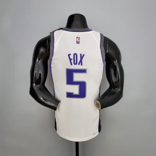De'Aaron Fox Sacramento Kings 75th Anniversary Swingman Jersey White