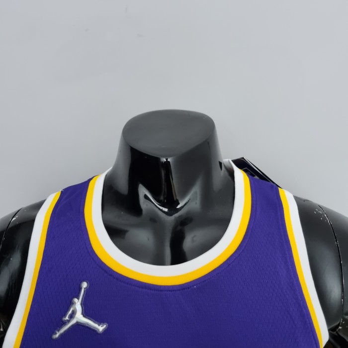 LeBron James Los Angeles Lakers 75th Anniversary Swingman Jersey Purple