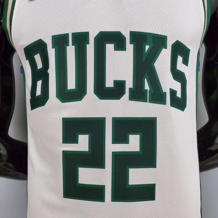 Khris Middleton Milwaukee Bucks 2021/22 Swingman Jersey White