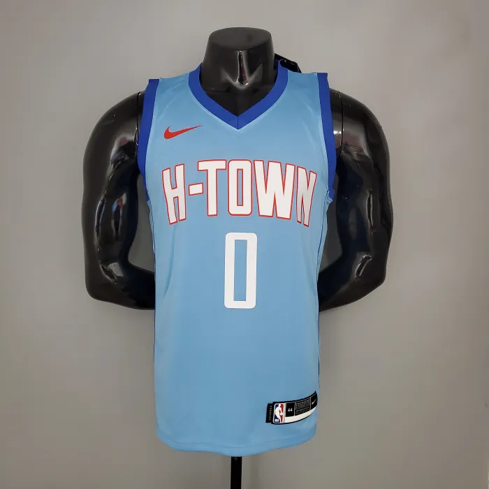 Russell Westbrook Houston Rockets City Edition Swingman Jersey Blue