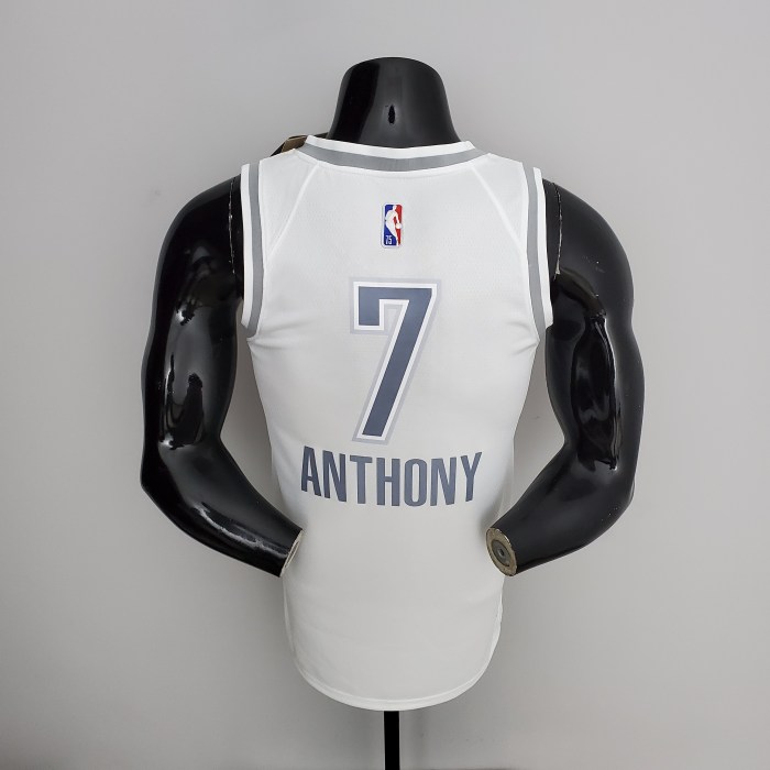 Carmelo Anthony Oklahoma City Thunder 75th Anniversary 2022 Swingman Jersey White