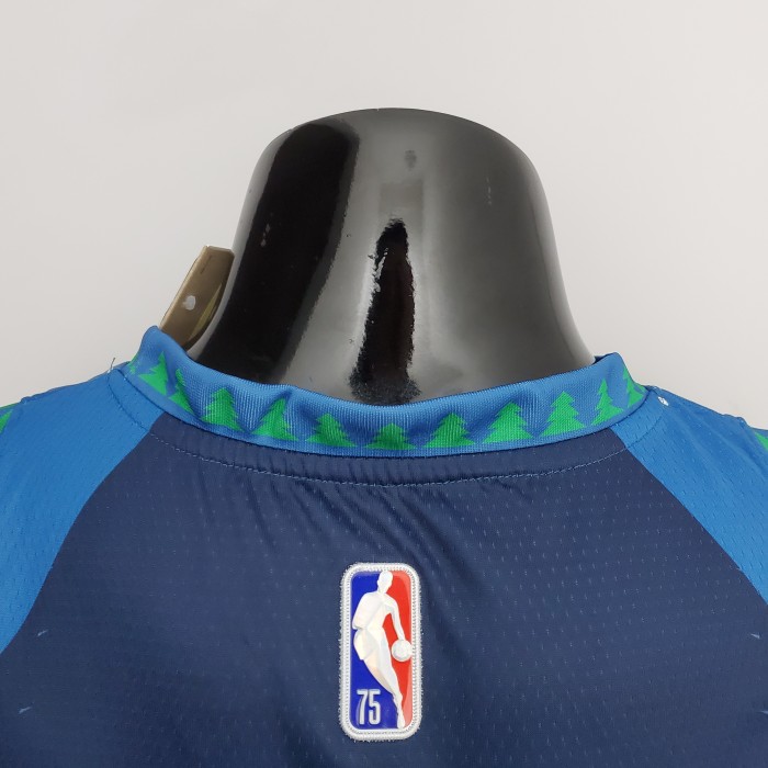 Derrick Rose Minnesota Timberwolves 75th Anniversary 2022 Swingman Jersey Blue