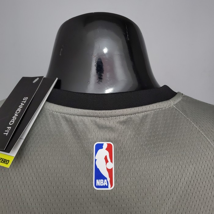 Kevin Durant Brooklyn Nets Flying Man Swingman Jersey Gray