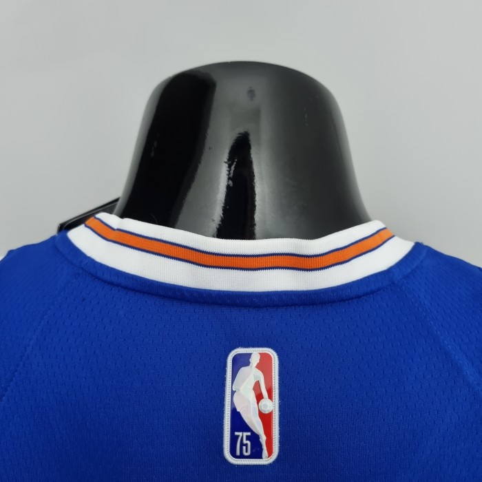 Carmelo Anthony New York Knicks 75th Anniversary Swingman Jersey Blue