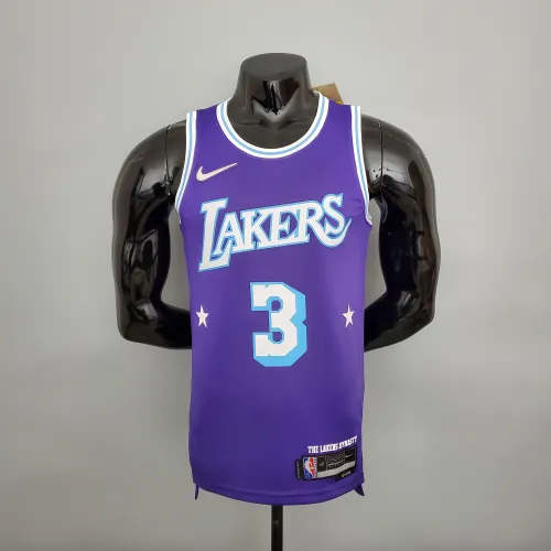 Anthony Davis Los Angeles Lakers 2021/22 City Edition Swingman Jersey Purple