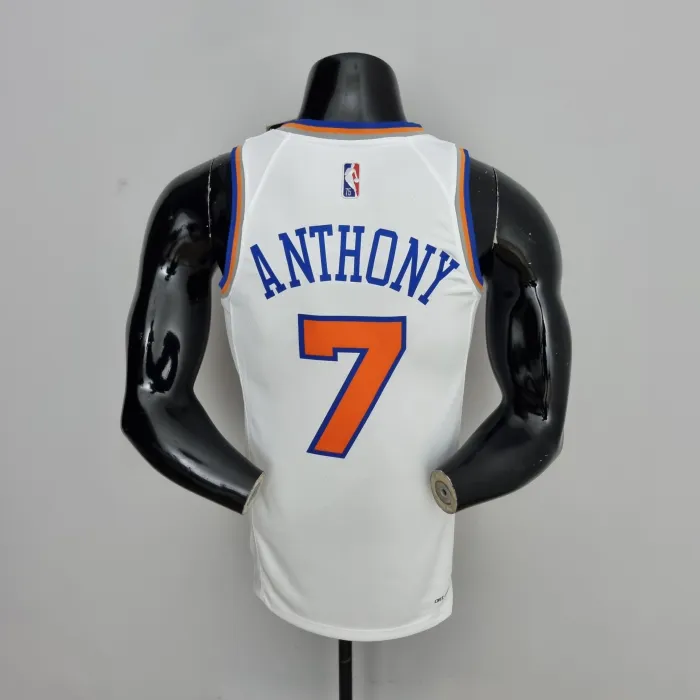 Carmelo Anthony New York Knicks 75th Anniversary Swingman Jersey White