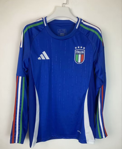 Italy Euro 2024 Home Man Long Sleeve Jersey