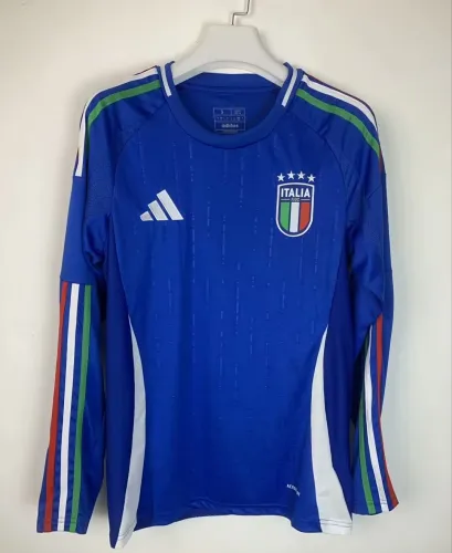 Italy Euro 2024 Home Man Long Sleeve Jersey