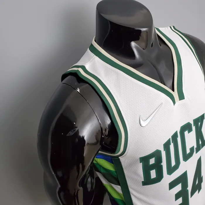 Giannis Antetokounmpo Milwaukee Bucks 2021/22 Swingman Jersey White