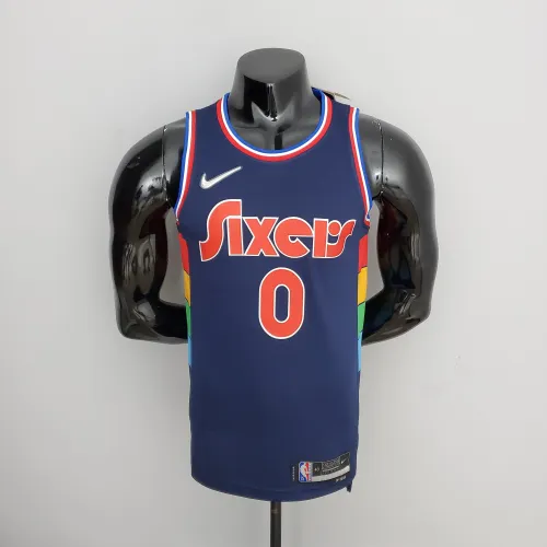Tyrese Maxey Philadelphia 76ers 2022 City Edition Swingman Jersey Royal Blue