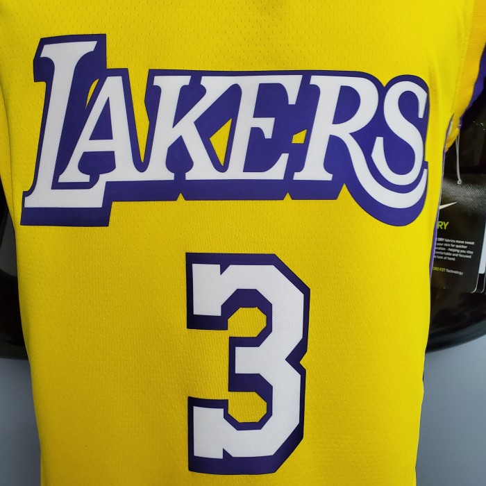 Anthony Davis Los Angeles Lakers 2020/21 Swingman Jersey Yellow