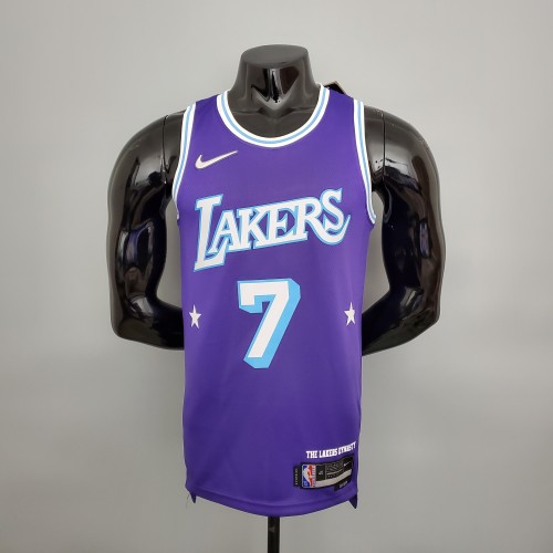 Carmelo Anthony Los Angeles Lakers 2021/22 City Edition Swingman Jersey Purple