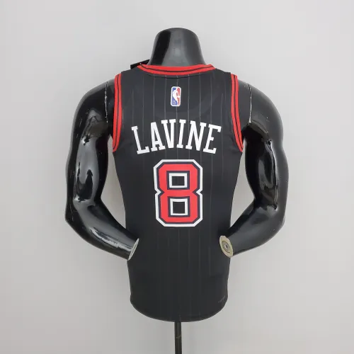 Zach LaVine Chicago Bulls 75th Anniversary Swingman Jersey Flyers Black