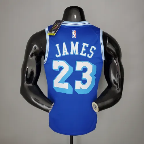 LeBron James #23 Los Angeles Lakers 2020/21 Swingman Jersey Retro Blue