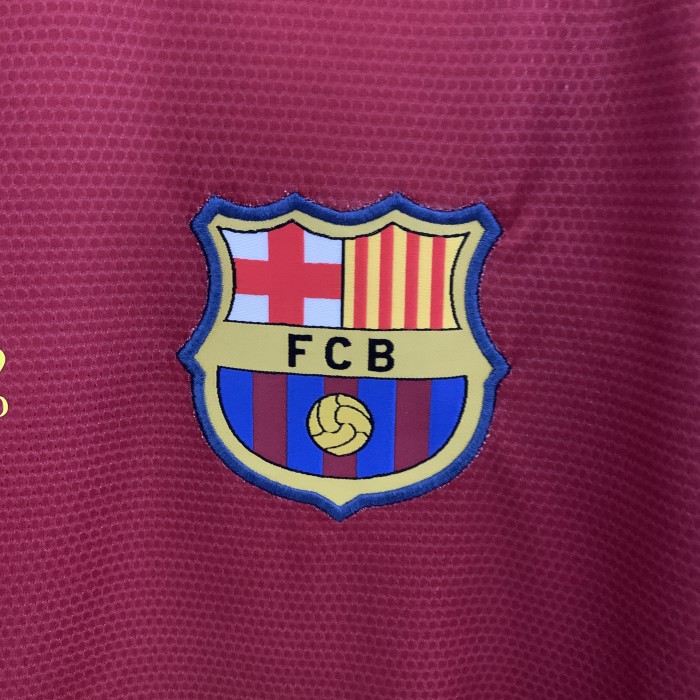 Barcelona Home Long Sleeve Retro Jersey 2008/09