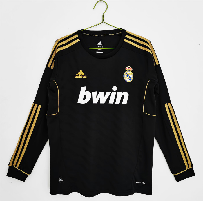 Real Madrid Away Long Sleeve Retro Jersey 2011/12