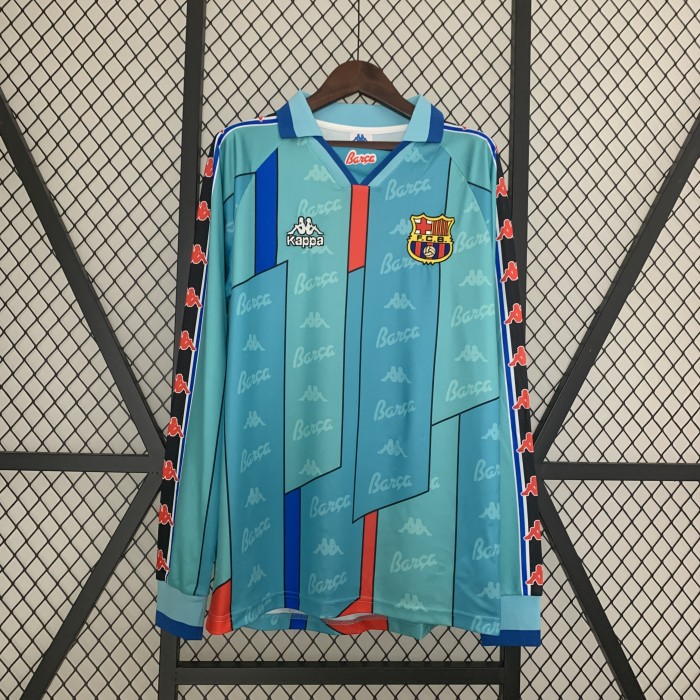 Barcelona Away Long Sleeve Retro Jersey 1996/97