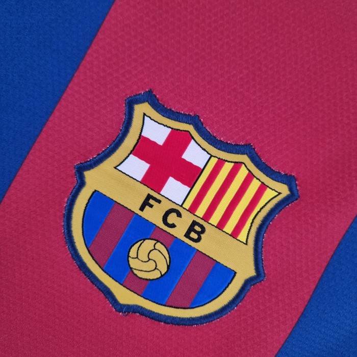 Barcelona Home Long Sleeve Retro Jersey 2010/11