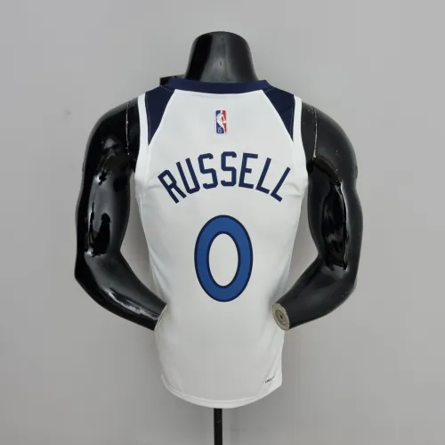 D'Angelo Russell Minnesota Timberwolves 75th Anniversary 2022 Swingman Jersey White