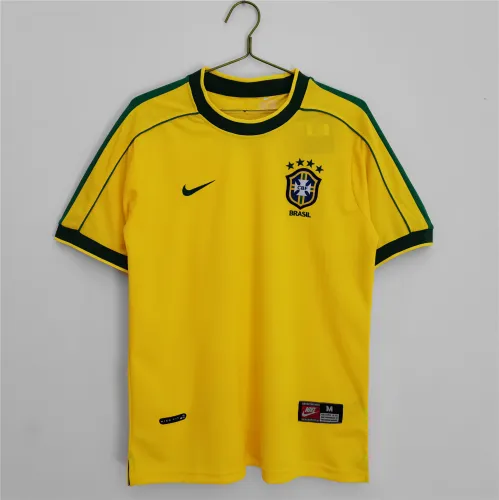 Brazil Home Retro Jersey 1998