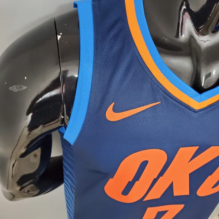 Carmelo Anthony Oklahoma City Thunder Swingman Jersey Blue Stripes