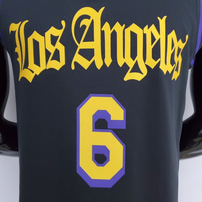 LeBron James #6 Los Angeles Lakers 2021 Swingman Jersey Black