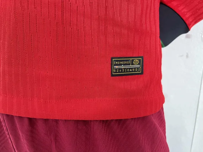 Portugal Euro 2024 Home Player Version Long Sleeve Jersey