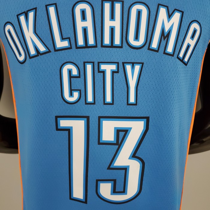 Paul George Oklahoma City Thunder Swingman Jersey Blue