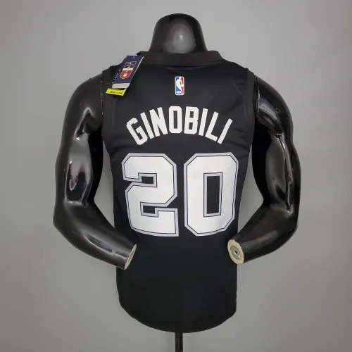 Manu Ginobili San Antonio Spurs City Edition Swingman Jersey Black