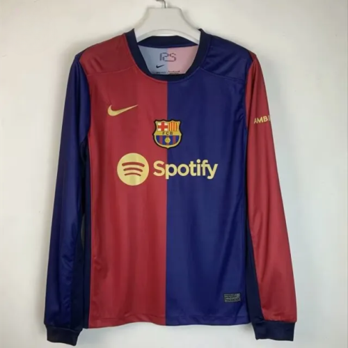 Barcelona Man Home Long Sleeve Jersey 24/25