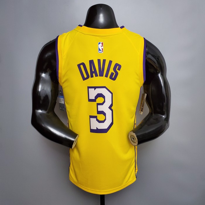 Anthony Davis Los Angeles Lakers 2020/21 Swingman Jersey Yellow