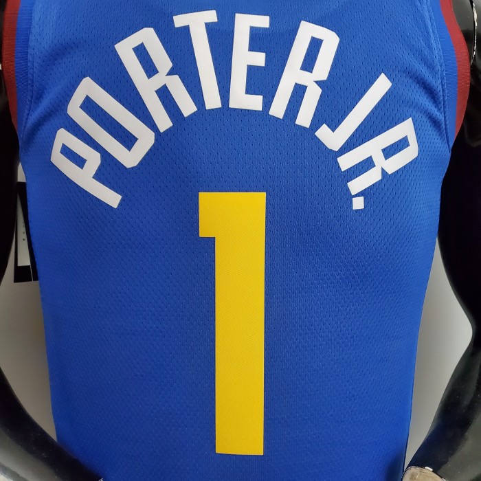 Michael Porter Jr. Denver Nuggets Theme Limited City Edition Blue Swingman Jersey