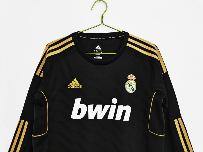 Real Madrid Away Long Sleeve Retro Jersey 2011/12