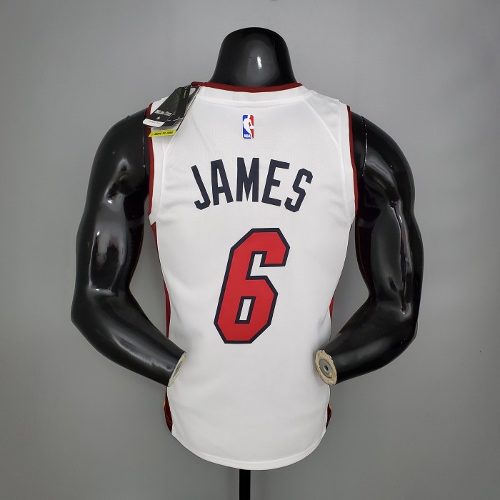LeBron James Miami Heat Bonus Edition Swingman Jersey White