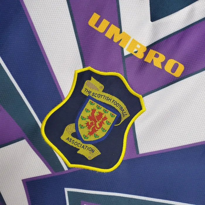 Scotland white Retro Jersey 94/96