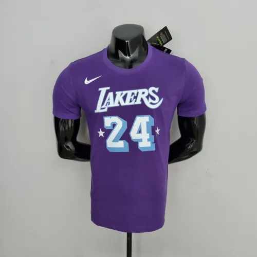 Kobe Bryant Los Angeles Lakers Casual T-shirt Purple