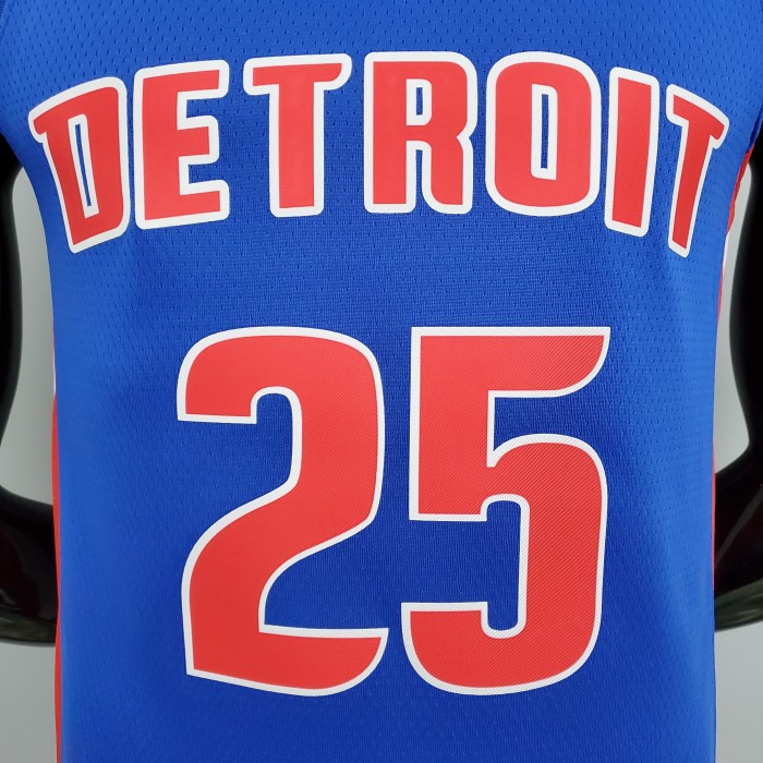Derrick Rose Detroit Pistons 75th Anniversary Swingman Jersey Blue