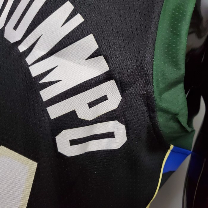 Giannis Antetokounmpo Milwaukee Bucks Swingman Jersey Black