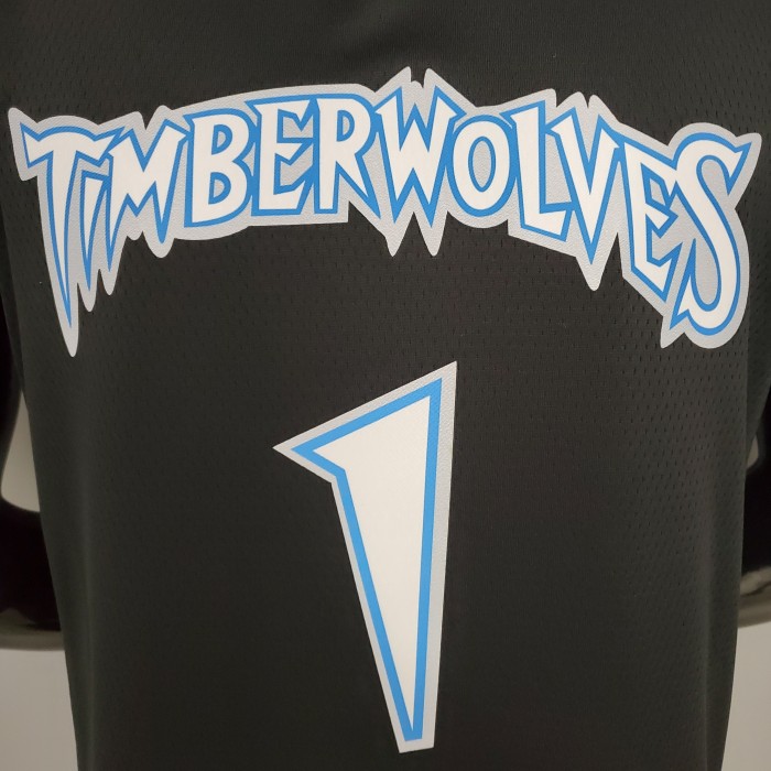 Anthony Edwards Minnesota Timberwolves 2018 Retro Swingman Jersey Black