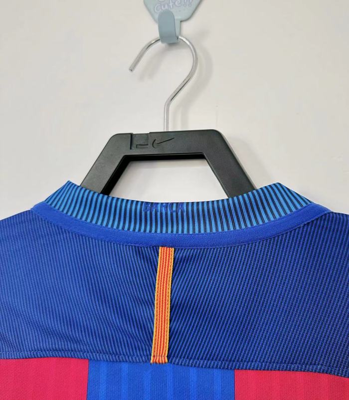 Barcelona Home Long Sleeve Retro Jersey 2016/17