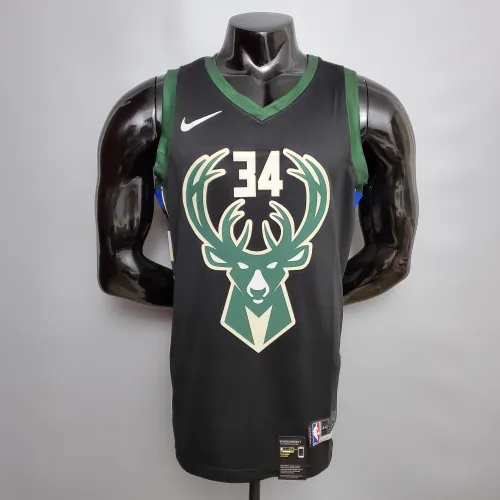 Giannis Antetokounmpo Milwaukee Bucks Swingman Jersey Black