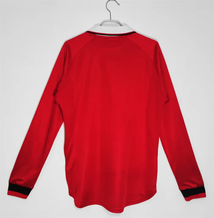 Manchester United Home Long Sleeve Retro Jersey 1999/00