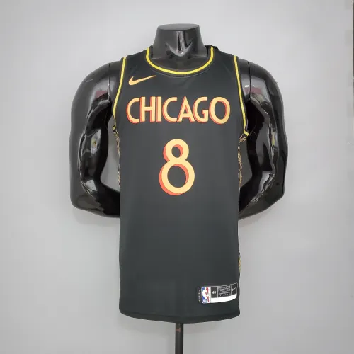 Zach LaVine Chicago Bulls Team City Edition Swingman Jersey Black