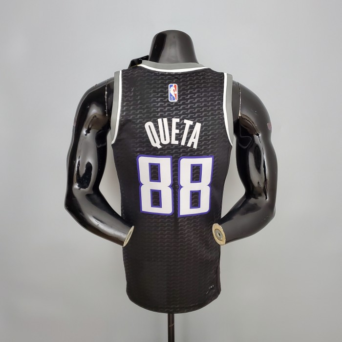 Neemias Queta Sacramento Kings 75th Anniversary Swingman Jersey Black