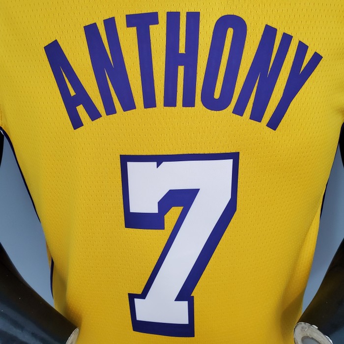 Carmelo Anthony Los Angeles Lakers 2020/21 Swingman Jersey Yellow
