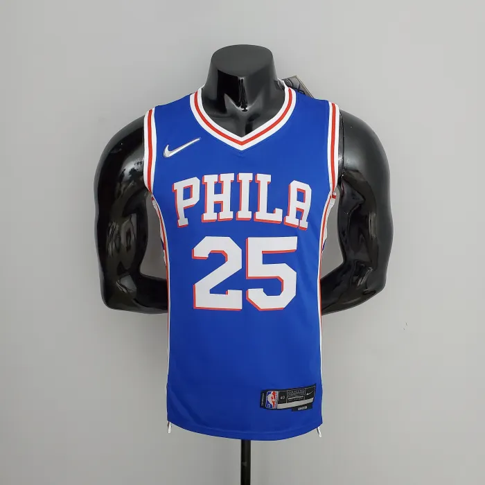 Ben Simmons Philadelphia 76ers 75th Anniversary Swingman Jersey Blue