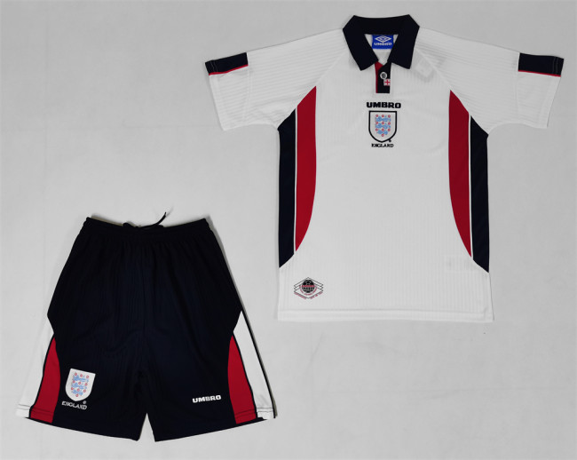 England Retro Home Kids Jersey 1998
